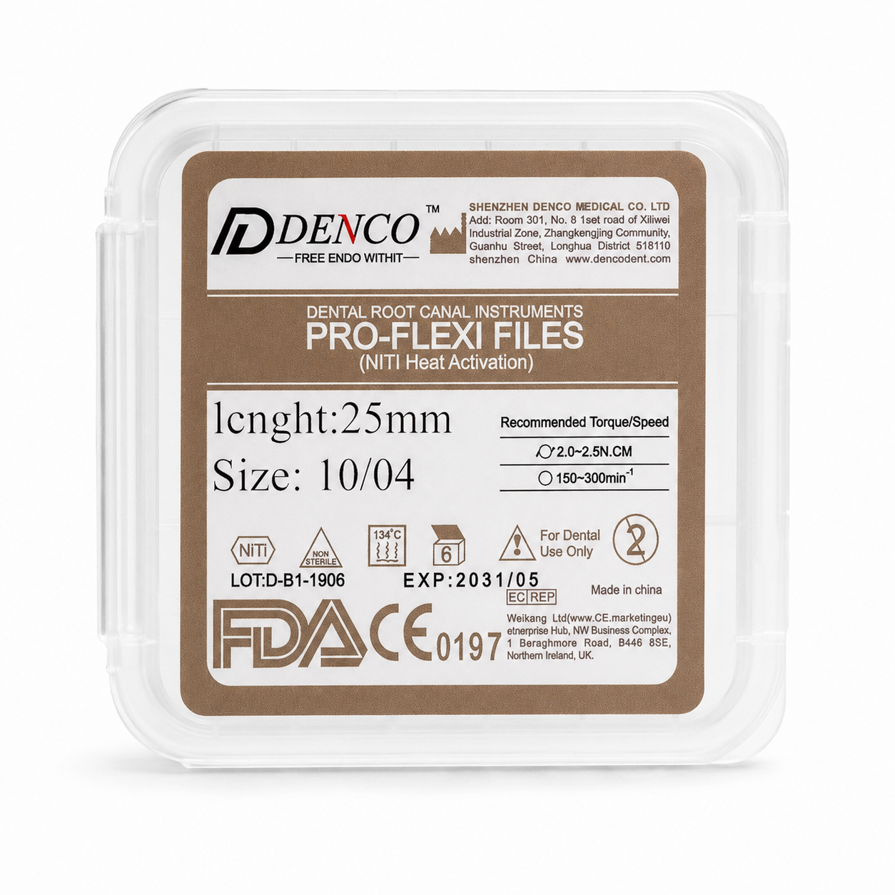 فایل روتاری درصدی دنکو مدل Pro-Flexi سایز 10 [ تیپر 4% ]