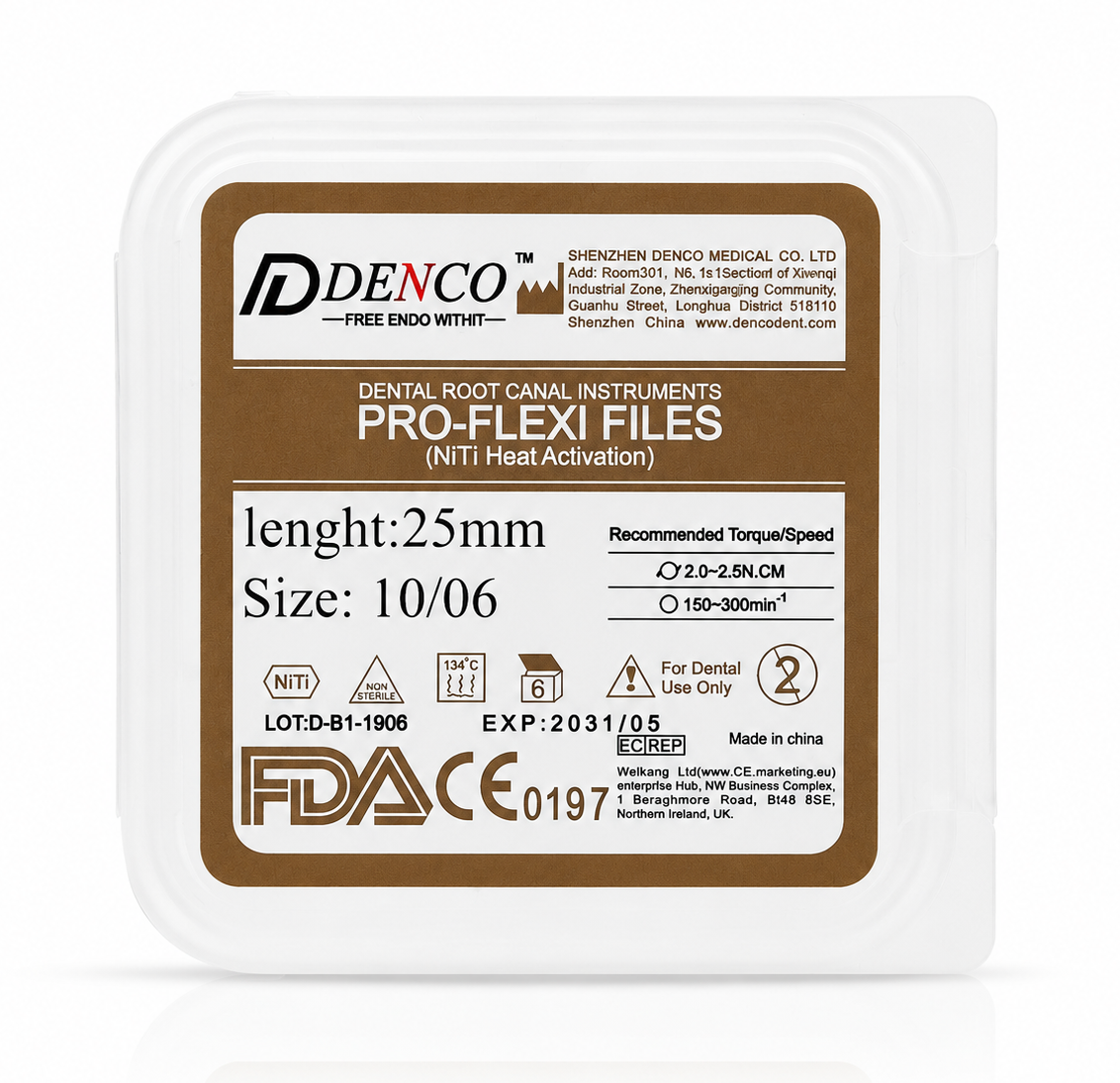 فایل روتاری دنکو Denco Pro-Flexi سایز 10 [ تیپر 6% ]