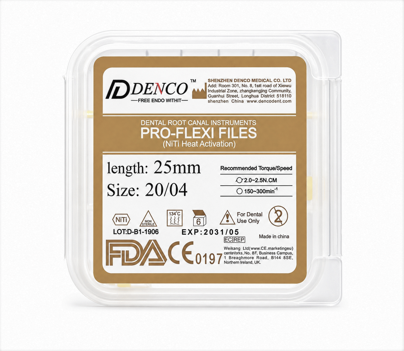 فایل روتاری درصدی دنکو مدل Pro-Flexi سایز20 [ تیپر 4% ]