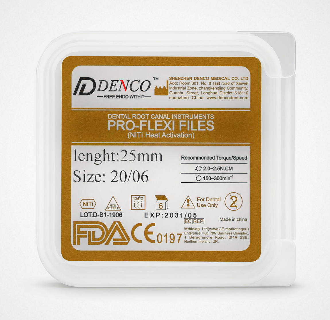 فایل روتاری درصدی دنکو مدل Pro-Flexi سایز20 [ تیپر 6% ]