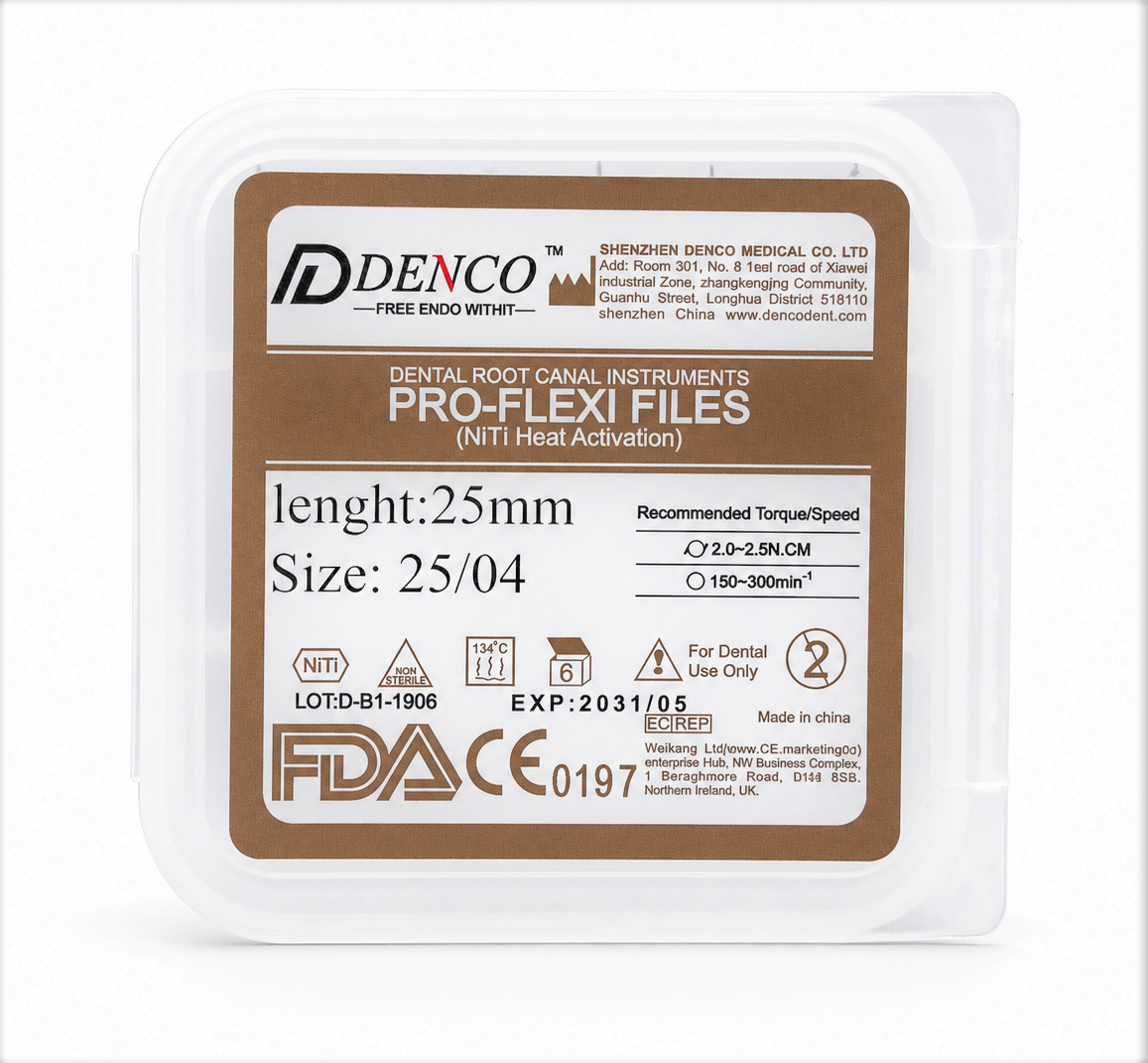 فایل روتاری درصدی دنکو مدل Pro-Flexi سایز 25 [ تیپر 4% ]