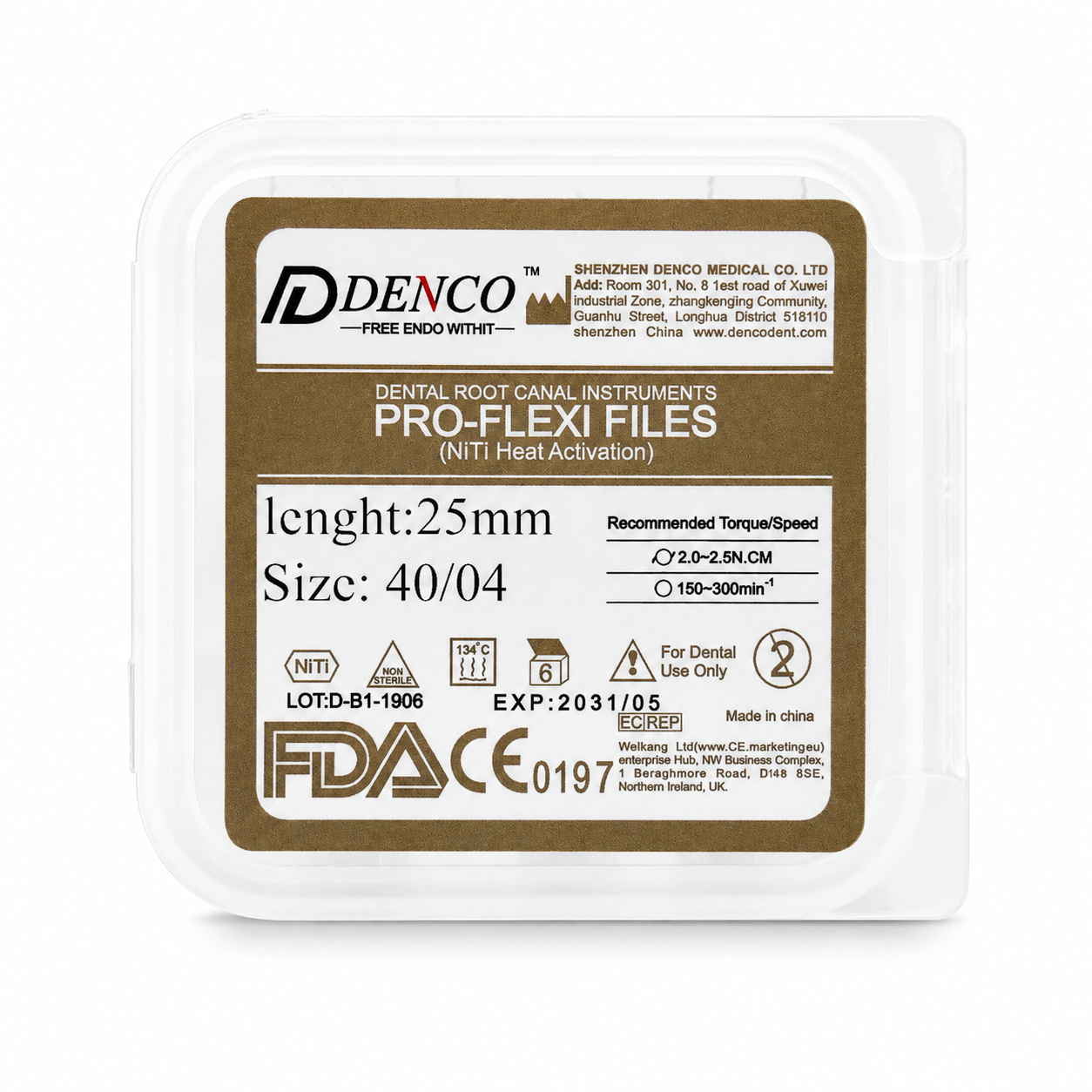 فایل روتاری درصدی دنکو مدل Pro-Flexi سایز 40 [ تیپر 4% ]